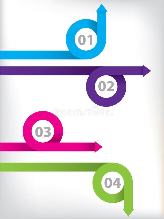 Σχέδιο υποβάθρου Infographic με τις κορδέλλες διανυσματική απεικόνιση Σχέδιο υποβάθρου Infographic με τις κορδέλλες διανυσματική απεικόνιση