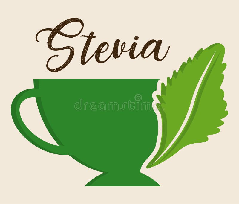 Σχέδιο έννοιας Stevia απεικόνιση αποθεμάτων