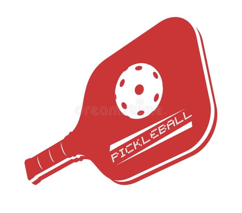 Creative design of pickleball icon design. Creative design of pickleball icon design