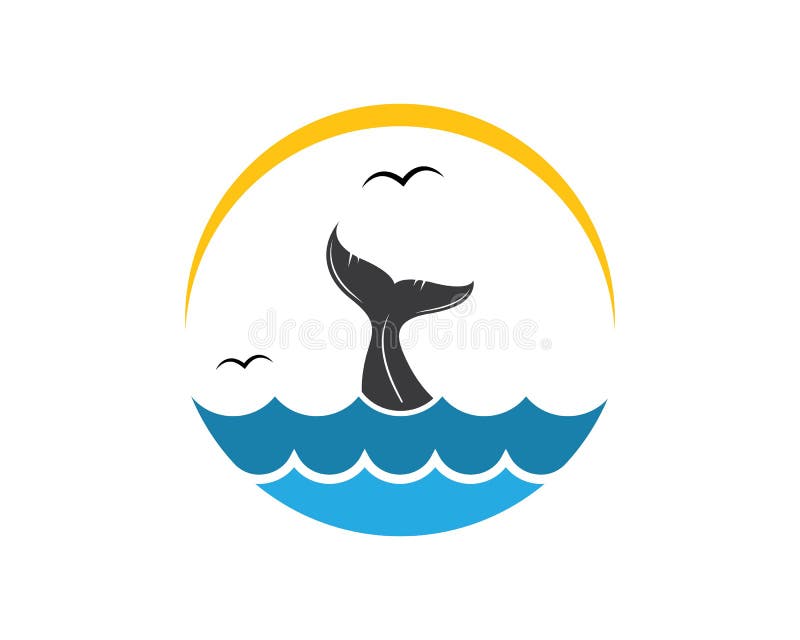 whale tail icon vector illustration design template. whale tail icon vector illustration design template