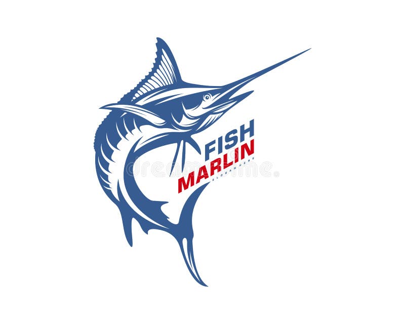 Marlin Fish logo design vector. Fishing logo design template illustration . Sport fishing Logo. Marlin Fish logo design vector. Fishing logo design template illustration . Sport fishing Logo.