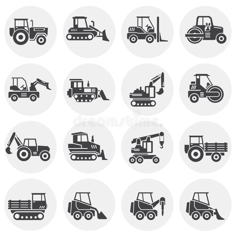 Heavy vehicle related icons set on background for graphic and web design. Simple illustration. Internet concept symbol for website button or mobile app. Heavy vehicle related icons set on background for graphic and web design. Simple illustration. Internet concept symbol for website button or mobile app