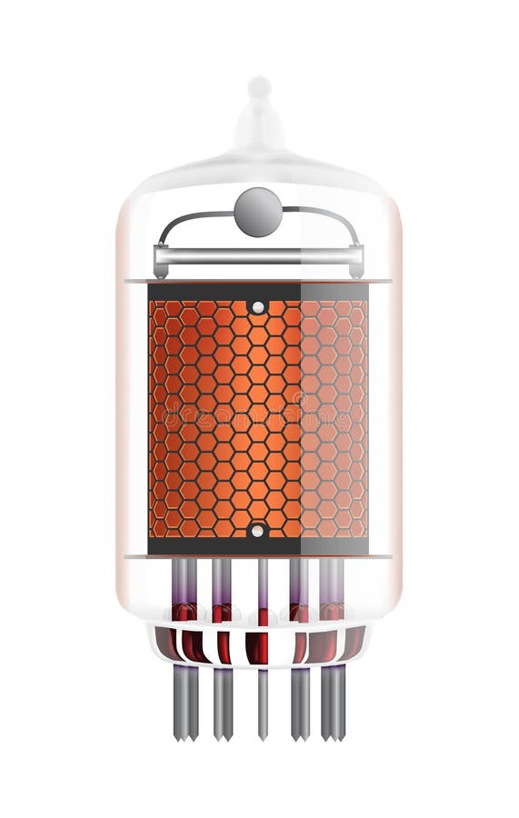 σωλήνας δεικτών nixie απεικόνιση αποθεμάτων σωλήνας δεικτών nixie απεικόνιση αποθεμάτων