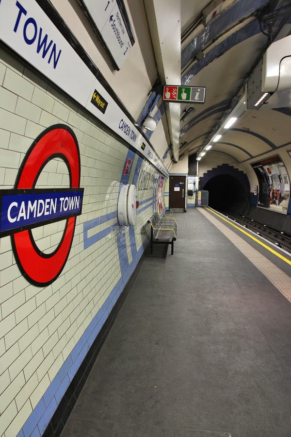 LONDON - MAY 15: Camden Town underground station on May 15, 2012 in London. London Underground is the 11th busiest metro system worldwide with 1.1 billion annual rides. LONDON - MAY 15: Camden Town underground station on May 15, 2012 in London. London Underground is the 11th busiest metro system worldwide with 1.1 billion annual rides.