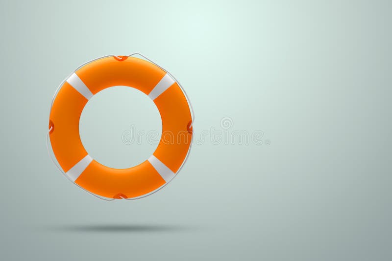 Lifebuoy on a light background. Help, rescue concept. Copy space. 3D illustration, 3D rendering. Lifebuoy on a light background. Help, rescue concept. Copy space. 3D illustration, 3D rendering.