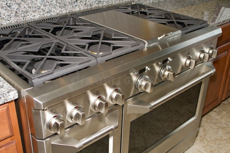 Beautiful new home gas range and ovens. Beautiful new home gas range and ovens