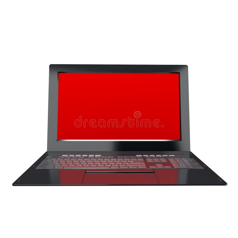 σύγχρονο lap-top καινοτομίας για τη σφαιρική τεχνολογία Διαδικτύου ελεύθερη απεικόνιση δικαιώματος