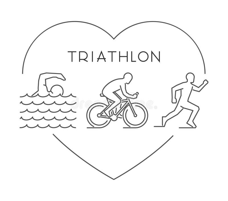Σύμβολο αγάπης triathlon Διανυσματικοί αριθμοί triathletes ελεύθερη απεικόνιση δικαιώματος Σύμβολο αγάπης triathlon Διανυσματικοί αριθμοί triathletes ελεύθερη απεικόνιση δικαιώματος