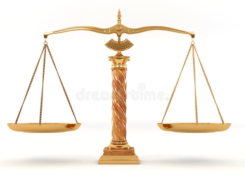 σύμβολο κλίμακας δικαι&o απεικόνιση αποθεμάτων