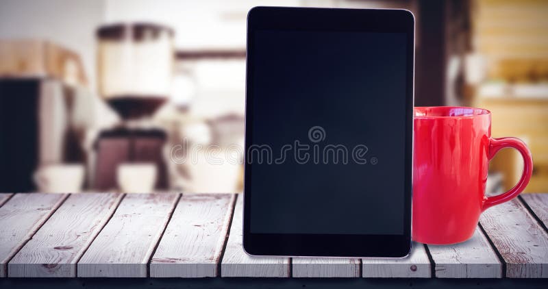 Σύνθετη εικόνα του PC ταμπλετών απεικόνιση αποθεμάτων Σύνθετη εικόνα του PC ταμπλετών απεικόνιση αποθεμάτων
