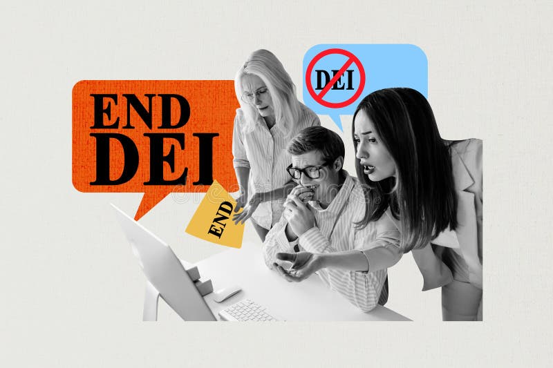 Σύνθετο trendy περιοδικό κολάζ φωτογραφιών για μπερδεμένους επιχειρηματίες κορίτσια που κάθονται και ειδοποιούν για φορητούς υπολο στοκ φωτογραφία με δικαίωμα ελεύθερης χρήσης