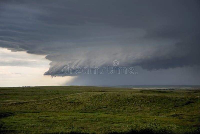 A storm wall cloud forming in centeral Kansas USA. A storm wall cloud forming in centeral Kansas USA