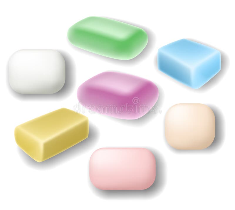 Soap set in different shapes and colors. Soap set in different shapes and colors