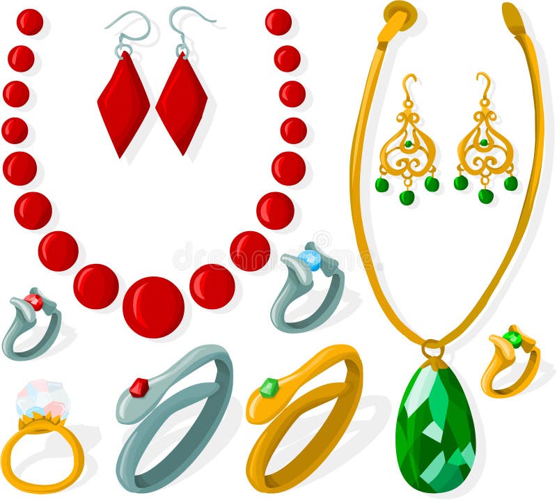 Set of a various jewelry. Set of a various jewelry