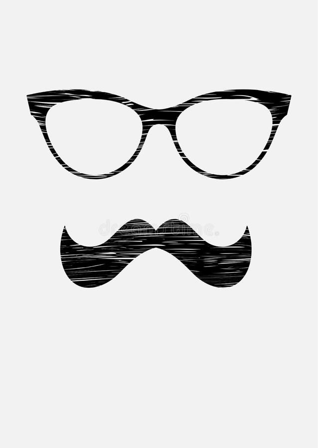 Σύσταση σκιαγραφιών Mustache και εικονιδίων γυαλιών grunge Διανυσματική μαύρη αυτοκόλλητη ετικέττα απεικόνιση αποθεμάτων Σύσταση σκιαγραφιών Mustache και εικονιδίων γυαλιών grunge Διανυσματική μαύρη αυτοκόλλητη ετικέττα απεικόνιση αποθεμάτων