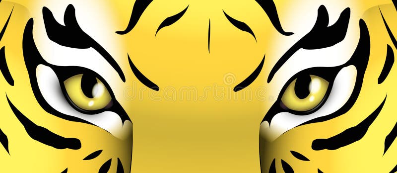 Illustration of eyes of a tiger. Illustration of eyes of a tiger