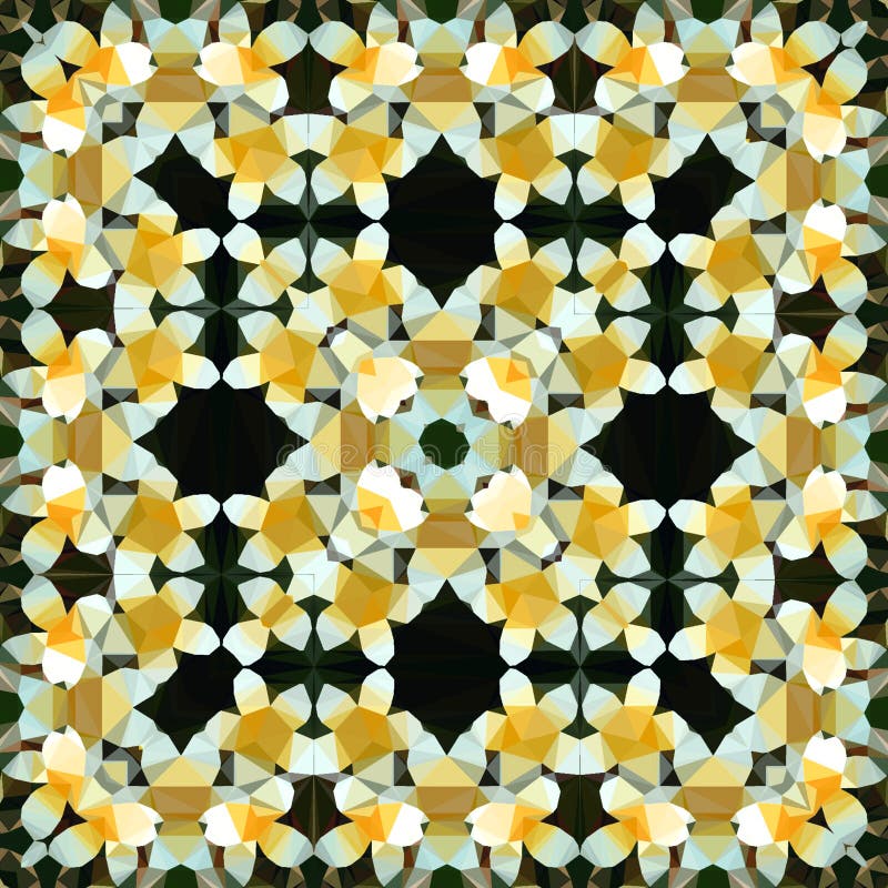 Τα γεωμετρικά αφηρημένα polygonal λουλούδια τακτοποιούν το σχέδιο κίτρινος και άσπρος, εικόνα της άνοιξη ελεύθερη απεικόνιση δικαιώματος Τα γεωμετρικά αφηρημένα polygonal λουλούδια τακτοποιούν το σχέδιο κίτρινος και άσπρος, εικόνα της άνοιξη ελεύθερη απεικόνιση δικαιώματος