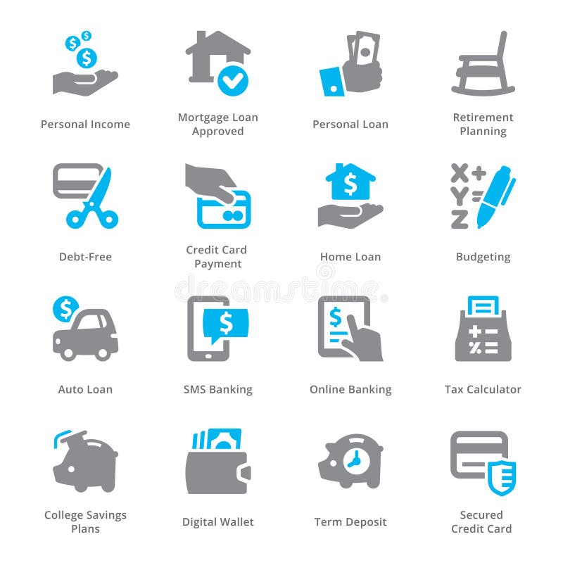 This set contains personal & business finance icons that can be used for designing and developing websites, as well as printed materials and presentations. This set contains personal & business finance icons that can be used for designing and developing websites, as well as printed materials and presentations.