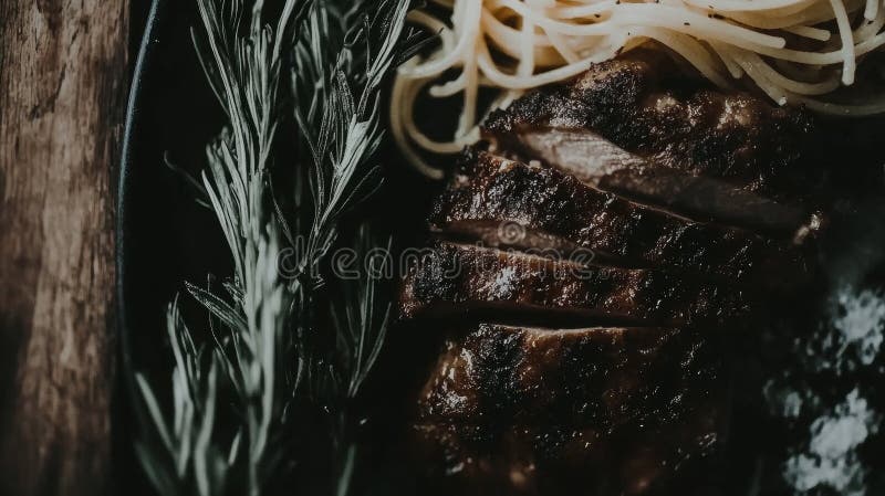 Τα ζυμαρικά με ψητό κοτόπουλο είναι ένα πεντανόστιμο και ικανοποιητικό γεύμα στοκ εικόνα