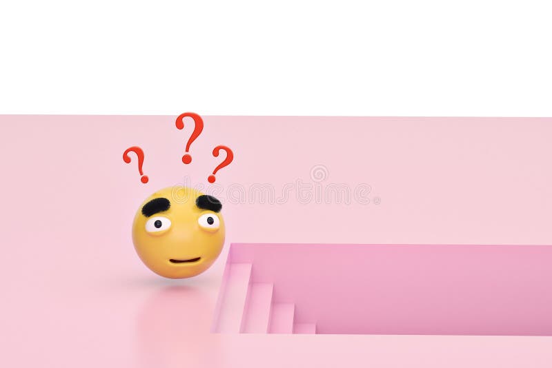 Ταραγμένα emojis και σκαλοπάτια σκέψης τρισδιάστατη απεικόνιση διανυσματική απεικόνιση Ταραγμένα emojis και σκαλοπάτια σκέψης τρισδιάστατη απεικόνιση διανυσματική απεικόνιση