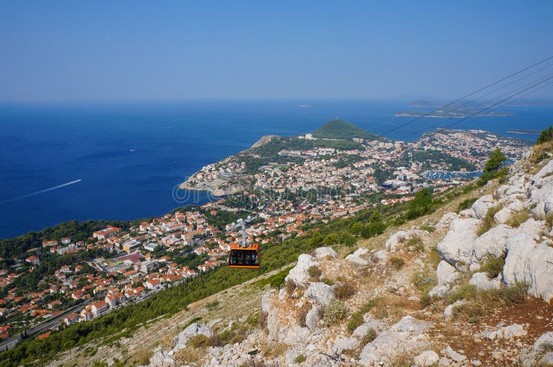 Τελεφερίκ Dubrovnik στοκ εικόνες με δικαίωμα ελεύθερης χρήσης Τελεφερίκ Dubrovnik στοκ εικόνες με δικαίωμα ελεύθερης χρήσης