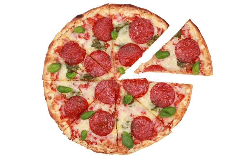 Τεμαχισμένη Pepperoni πίτσα στοκ φωτογραφία με δικαίωμα ελεύθερης χρήσης Τεμαχισμένη Pepperoni πίτσα στοκ φωτογραφία με δικαίωμα ελεύθερης χρήσης