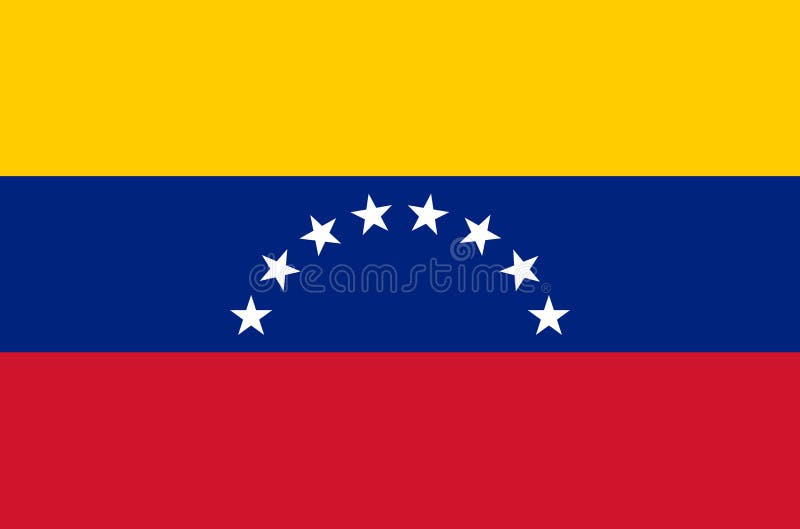 Venezuelan national flag, official flag of venezuela accurate colors, true color. Venezuelan national flag, official flag of venezuela accurate colors, true color