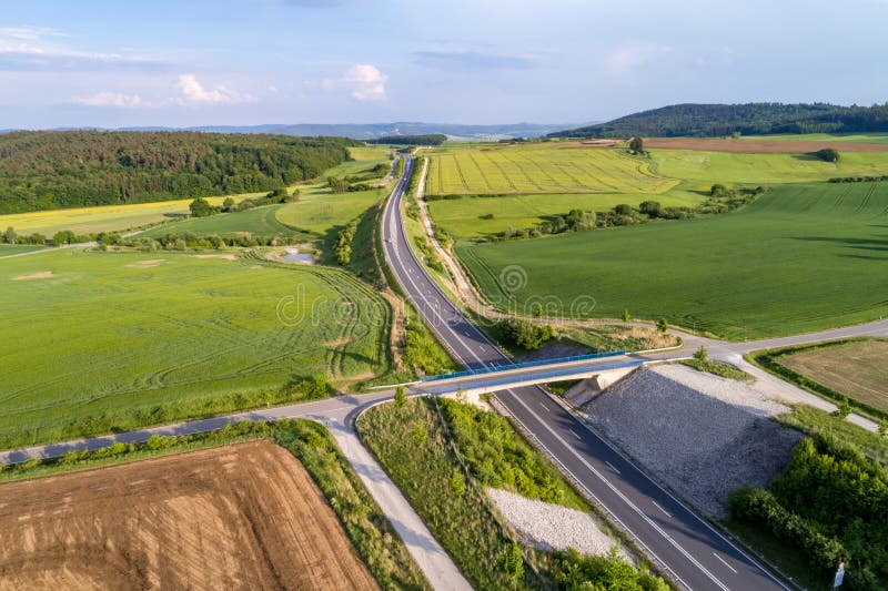 τμήμα του autobahn στοκ φωτογραφία με δικαίωμα ελεύθερης χρήσης