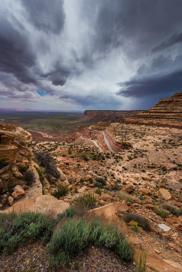 Το Moki Dugway αγνοεί στοκ φωτογραφίες