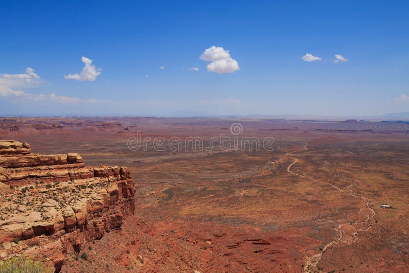 Το Moki Dugway, σημείο Muley αγνοεί στοκ εικόνα