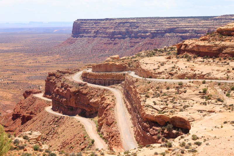 Το Moki Dugway, σημείο Muley αγνοεί στοκ φωτογραφία