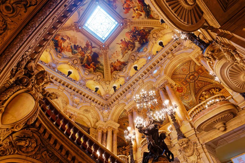 Το Palais Garnier, όπερα του Παρισιού, εσωτερικό και λεπτομέρειες στοκ φωτογραφίες Το Palais Garnier, όπερα του Παρισιού, εσωτερικό και λεπτομέρειες στοκ φωτογραφίες