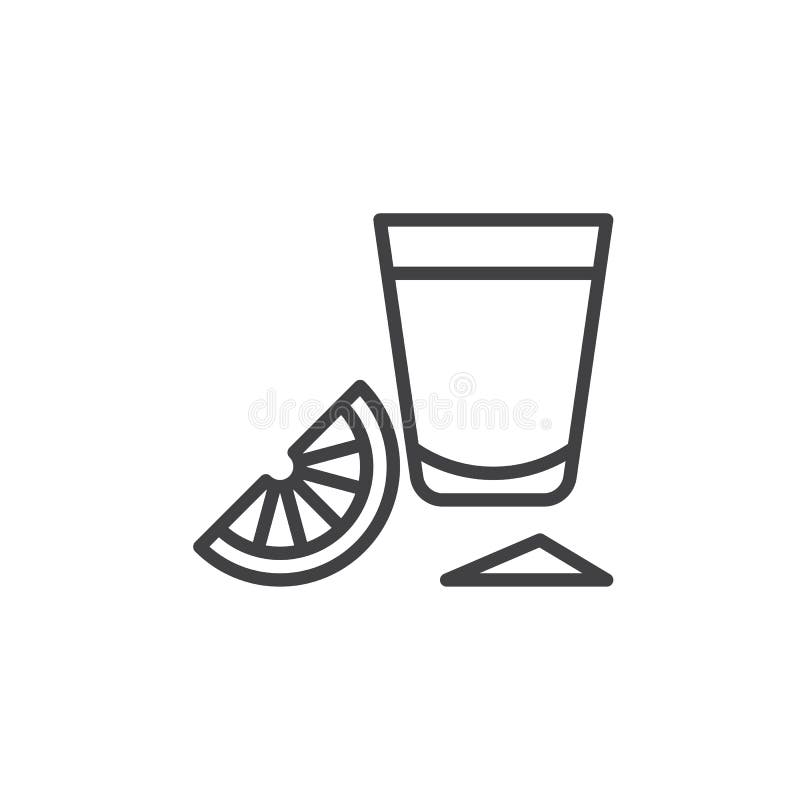 Το Tequila πυροβόλησε το γυαλί με το εικονίδιο γραμμών φετών ασβέστη, διανυσματικό σημάδι περιλήψεων, γραμμικό εικονόγραμμα ύφους απεικόνιση αποθεμάτων Το Tequila πυροβόλησε το γυαλί με το εικονίδιο γραμμών φετών ασβέστη, διανυσματικό σημάδι περιλήψεων, γραμμικό εικονόγραμμα ύφους απεικόνιση αποθεμάτων