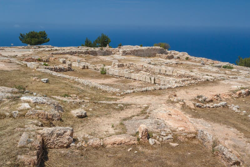 Το αρχαίο παλάτι Vouni στοκ φωτογραφία με δικαίωμα ελεύθερης χρήσης