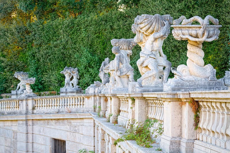 The royal palace and park of Caserta, heritage of UNESCO, Caserta - Italy near Naples. The royal palace and park of Caserta, heritage of UNESCO, Caserta - Italy near Naples