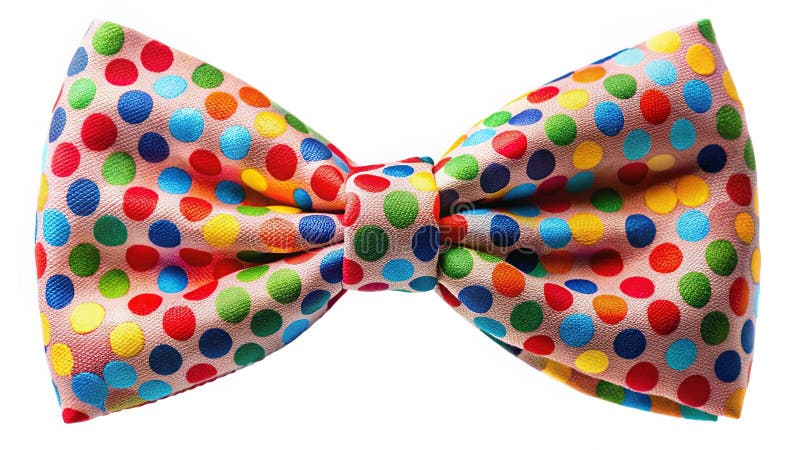 Το κομψό Polka Dot Bow Δένει ένα ζωντανό και παιχνιδιάρικο αξεσουάρ μόδας για πάρτι και εορτασμούς σε στυλ ανδρών ελεύθερη απεικόνιση δικαιώματος
