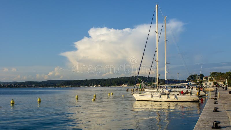 “Το ομορφότερο ηλιοβασίλεμα “Rovinj στοκ φωτογραφίες