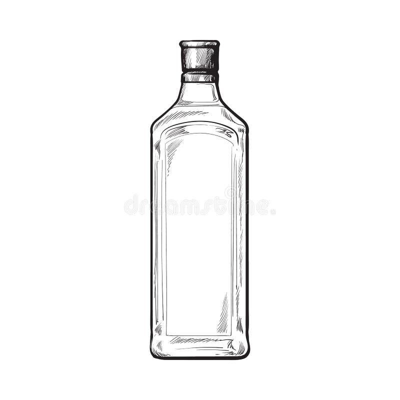 Το παραδοσιακό unlabeled, κλειστό μπλε μπουκάλι γυαλιού τζιν, σκιαγραφεί τη διανυσματική απεικόνιση ελεύθερη απεικόνιση δικαιώματος Το παραδοσιακό unlabeled, κλειστό μπλε μπουκάλι γυαλιού τζιν, σκιαγραφεί τη διανυσματική απεικόνιση ελεύθερη απεικόνιση δικαιώματος