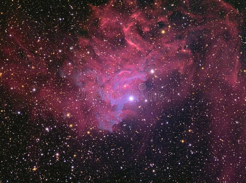 The Flaming Star Nebula (IC405) - An emission nebula in the constellation Auriga. The Flaming Star Nebula (IC405) - An emission nebula in the constellation Auriga