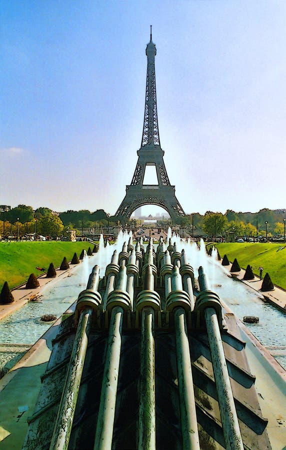το φύλλο περιήγησης του tower eiffel. στοκ εικόνες