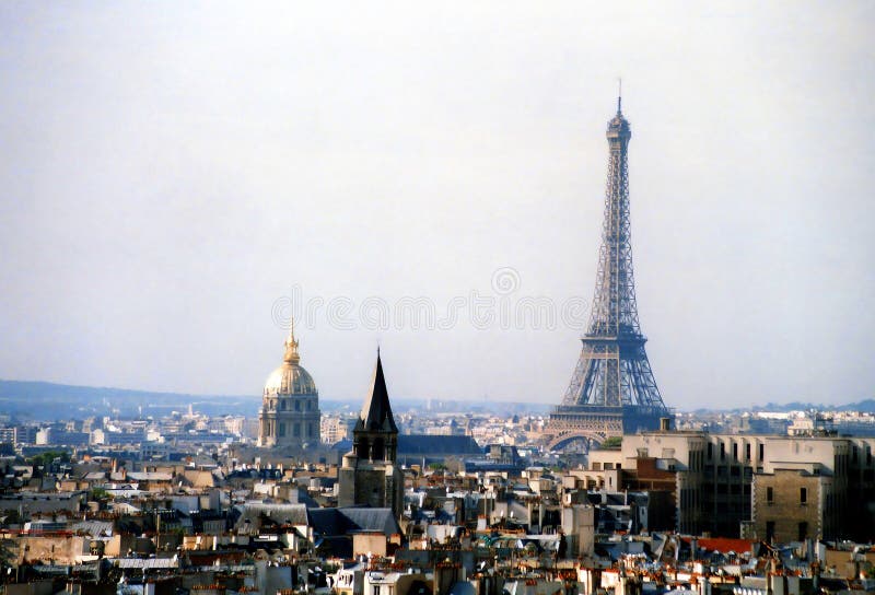το φύλλο περιήγησης του tower eiffel. στοκ εικόνα με δικαίωμα ελεύθερης χρήσης