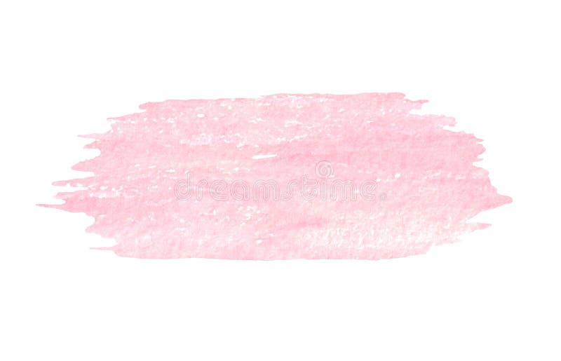Το χέρι χρωμάτισε τη λεπτή ρόδινη σύσταση watercolor που απομονώθηκε στο άσπρο υπόβαθρο ελεύθερη απεικόνιση δικαιώματος