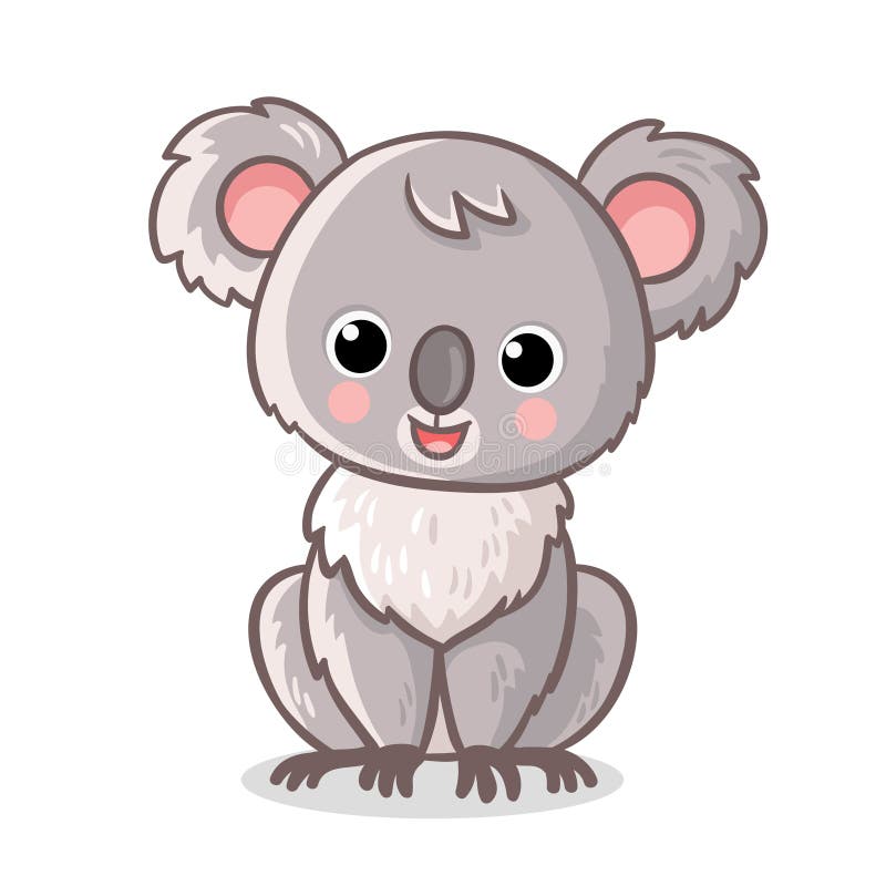 Το χνουδωτό koala κάθεται σε ένα άσπρο υπόβαθρο Χαριτωμένο ζώο στο ύφος κινούμενων σχεδίων ελεύθερη απεικόνιση δικαιώματος Το χνουδωτό koala κάθεται σε ένα άσπρο υπόβαθρο Χαριτωμένο ζώο στο ύφος κινούμενων σχεδίων ελεύθερη απεικόνιση δικαιώματος