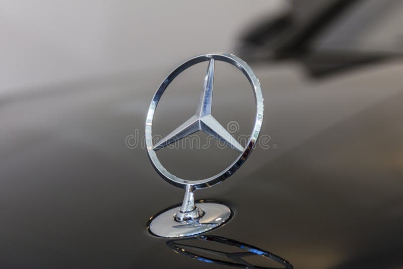 Mercedes Benz Standing Star Hood Ornament. The origins of the three-point star date to 1909 IV. Mercedes Benz Standing Star Hood Ornament. The origins of the three-point star date to 1909 IV