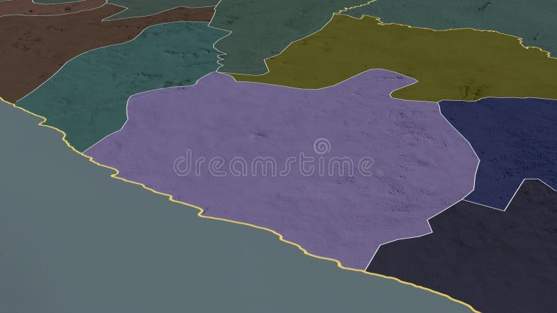 τονίστηκε η sinoe liberia. διοικητικό απεικόνιση αποθεμάτων