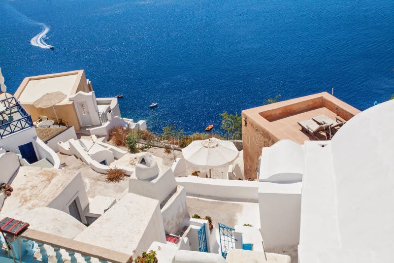 Τοπίο Santorini, τέλειο ορόσημο της Ελλάδας στοκ εικόνες Τοπίο Santorini, τέλειο ορόσημο της Ελλάδας στοκ εικόνες