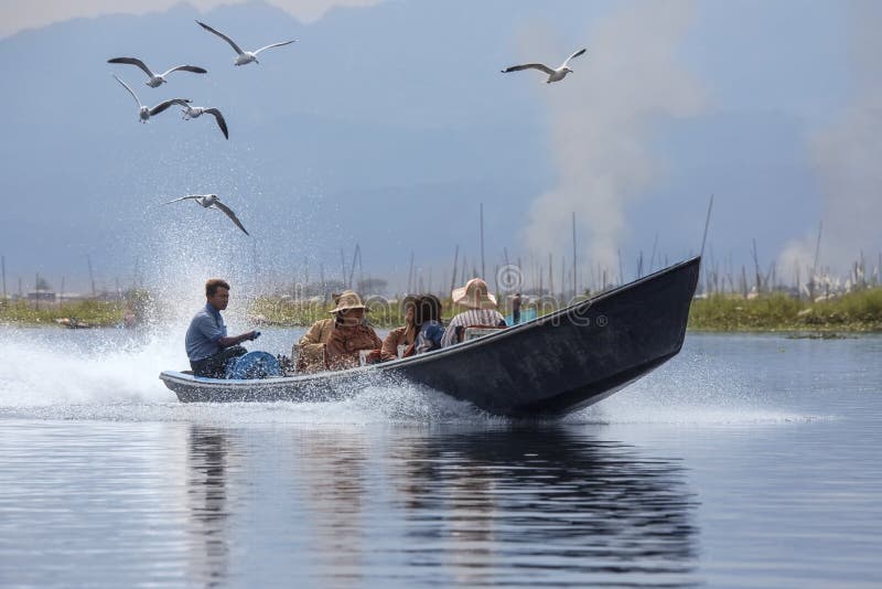 Λίμνη Inle - κράτος της Shan - το Μιανμάρ στοκ εικόνες