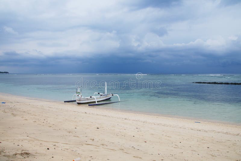Τοπική παραδοσιακή βάρκα Νησί αέρα Gili, Ινδονησία στοκ φωτογραφία