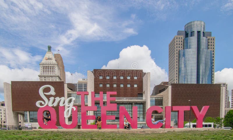 Sing The Queen City sign in Cincinnati, OH. Sing The Queen City sign in Cincinnati, OH.