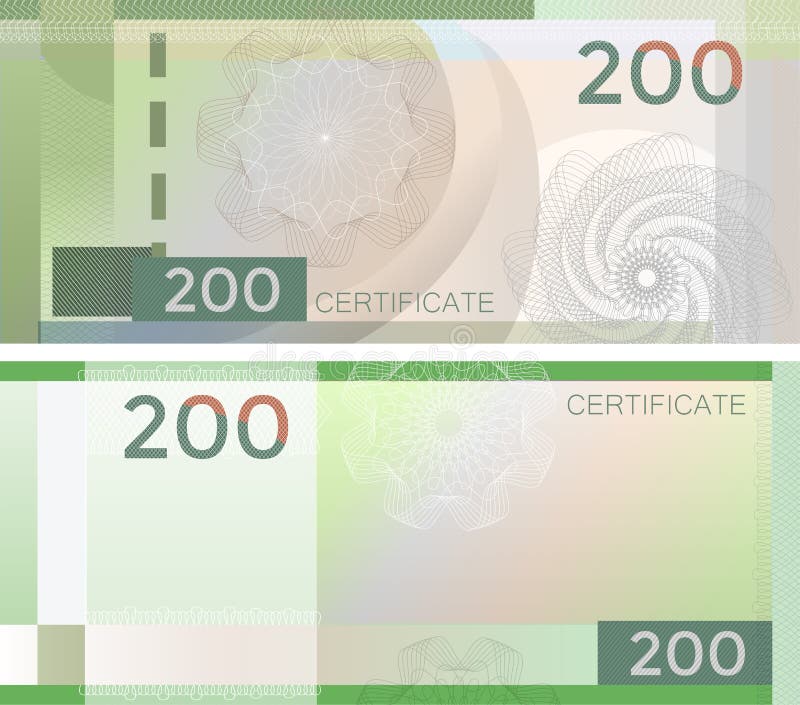 Τραπεζογραμμάτιο 200 προτύπων αποδείξεων με τα υδατόσημα και τα σύνορα σχεδίων αραβουργήματος Πράσινο τραπεζογραμμάτιο υποβάθρου, διανυσματική απεικόνιση Τραπεζογραμμάτιο 200 προτύπων αποδείξεων με τα υδατόσημα και τα σύνορα σχεδίων αραβουργήματος Πράσινο τραπεζογραμμάτιο υποβάθρου, διανυσματική απεικόνιση